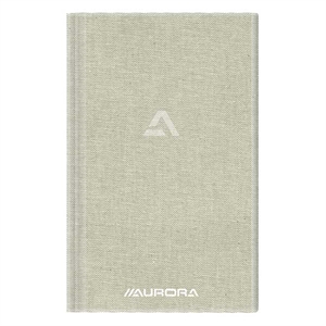 Aurora notitieboek / 125 x 195 mm / geruit / 80 gr. / 96 vel / grijs