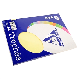 Clairefontaine papier / geel / A4 / 80 gr. / 100 vel