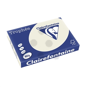 Clairefontaine papier / parelgrijs / A3 / 80 gr. / 500 vel