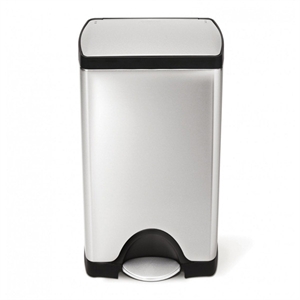 Simplehuman open afvalbak / Code J / zilver / 30 liter