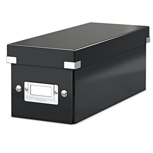 Leitz 6041 WOW CD opbergbox / PP gelamineerd hardboard / zwart