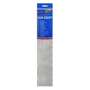 Folia crêpepapier / 250 x 50 cm / zilver
