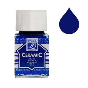 Lefranc Bourgeois Ceramic glas & porseleinverf 051 / king blue / 50 ml