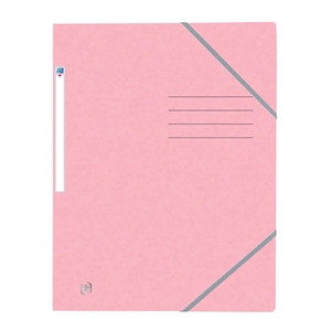Oxford 400116353 Top File+ elastomap / A4 / karton / pastelroze / tot 200 vel