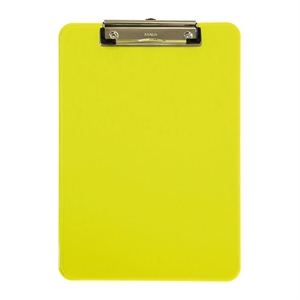 Maul klembord / neon / A4 / transparant geel