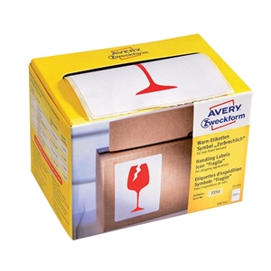 Avery Zweckform 7251 waarschuwingsetiketten / fragile / 200 etiketten