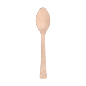 Depa wegwerp lepel / hout / 16 cm / 200 stuks