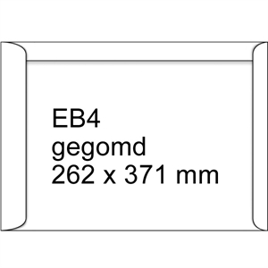 Raadhuis akte envelop / gegomd / EB4 / 262 mm x 371 mm / 250 stuks
