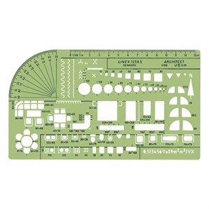 Linex 100414314 architect sjabloon 1258s / groen