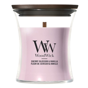 Woodwick Mini Hourglass / Cherry Blossom en Vanille / 90 gram