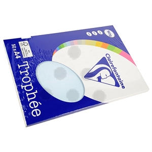 Clairefontaine papier / azuurblauw / A4 / 160 gr. / 50 vel
