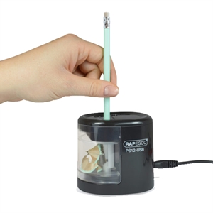 Rapesco elektrische puntenslijper / zwart