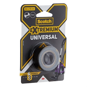 3M Scotch 904193B duct tape / zwart / 19 mm x 3 m
