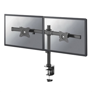 Neomounts FPMA-DCB100DBLACK duo monitorarm / 2 monitoren / 10 - 27 inch / zwart / tot 10 kg
