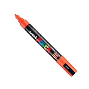 POSCA PC-5M verfmarker / donkeroranje / ronde punt / 1,8 - 2,5 mm