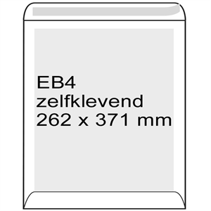 Raadhuis bordrugenvelop / zelfklevend / EB4 / 262mm x 371mm / 100 stuks