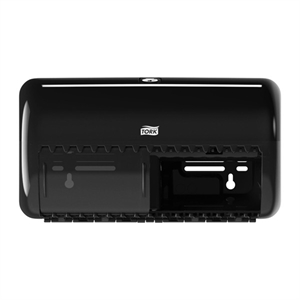 Tork 557008 T4-dispenser / voor traditioneel toiletpapier / zwart