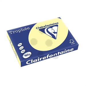 Clairefontaine papier / geel / A3 / 160 gr. / 250 vel