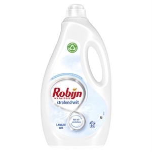 Robijn vloeibaar wasmiddel / Stralend Wit / 3 liter / 60 wasbeurten