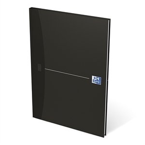 Oxford 100420042 Smart Black gebonden boek / A4 / blanco papier / zwart / 96 vel