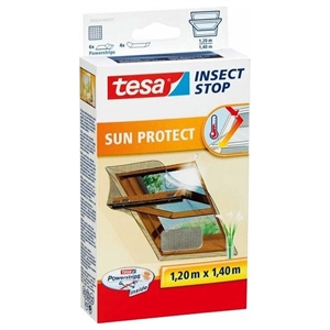 Tesa vliegenhor Insect Stop / Sun Protect / dakraam / 120 x 140 cm / zwart