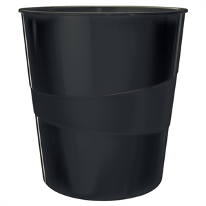 Leitz 5278 WOW papiermand / polystyreen / zwart / 15 liter