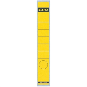 Leitz 1648 rugetiketten / geel / zelfklevend / smal / 39 mm x 285 mm / 10 etiketten