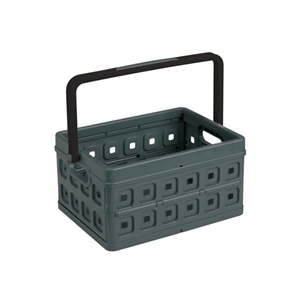 Sunware Square vouwkrat / antraciet & zwart / kunststof / 24 liter