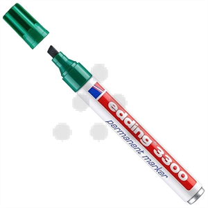 Edding 3300 permanent marker / groen / beitelvormige punt / 1-5 mm