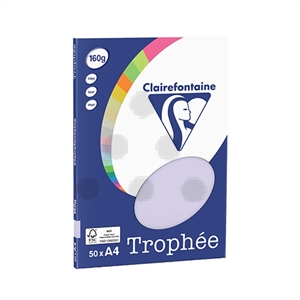 Clairefontaine papier / lila / A4 / 160 gr. / 50 vel