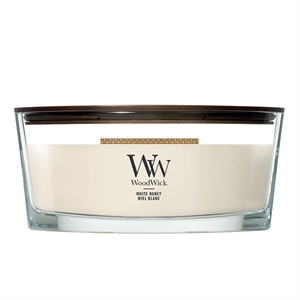 Woodwick Ellipse geurkaars / White Honey / 454 gram