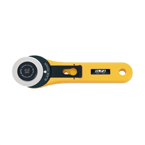 Olfa RTY-2/G roterend mes / kunststof / geel / 45 mm mes