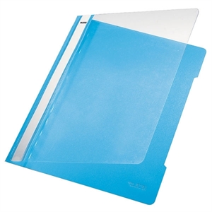 Leitz 41910030 snelhechter / A4 / pvc / licht blauw / 25 stuks
