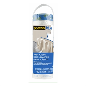 ScotchBlue voorgetapete schildersfolie / navulling / blauw / 2,72 m x 17 m