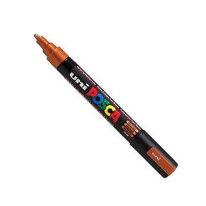 POSCA PC-5M verfmarker / brons / ronde punt / 1,8 - 2,5 mm