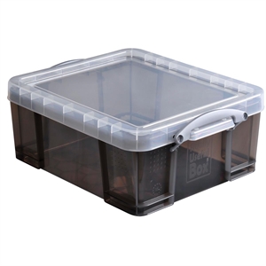 Really Useful Box opbergdoos / polypropyleen / gerookt transparant / 18 liter