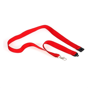Europel 121276 textielkoord met karabijnhaak / rood / 10 stuks