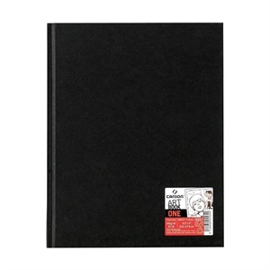 Canson 200005569 tekenalbum / hardcover / zwart / 196 vel
