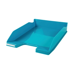Exacompta 113283D Bee Blue brievenbak / A4+ / polystyreen / turquoise / 6 stuks