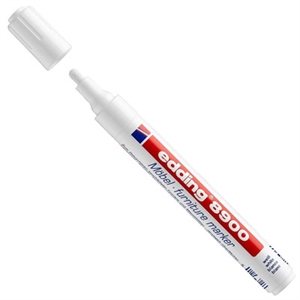 Edding 8900 meubelmarker / spierwit / ronde punt / 1,5-2 mm