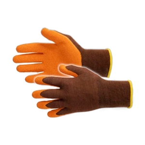 Busters Bamboo Garden Heavy tuinhandschoen / latex / oranje/bruin / maat S/M / 1 paar