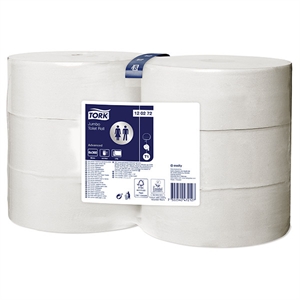 Tork Jumbo 120272 toiletpapier / 2-laags / 6 rollen / geschikt voor Tork T1 dispenser