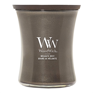Woodwick Medium Hourglass geurkaars / Melanite Mist / 275 gram