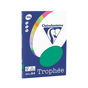 Clairefontaine papier / dennengroen / A4 / 80 gr. / 100 vel
