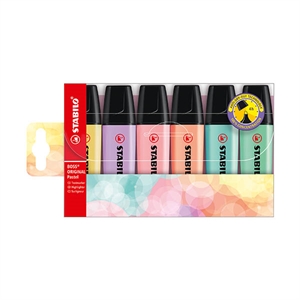 Stabilo 70/6-2 BOSS markeerstiften / pastel / 6 kleuren