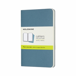 Moleskine pocket schrift / gelinieerd / 64 vel / blauw / 3 stuks