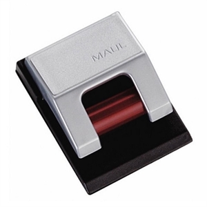 Maul 6241094 zelfklevende klemboy / kunststof / zilver / 10 stuks