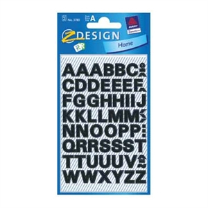 Avery Zweckform 3780 etiketten / A-Z / zwart / 52 etiketten