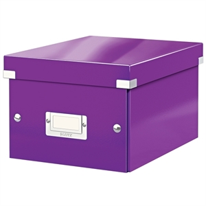 Leitz 6043 WOW opbergdoos / paars metallic / klein