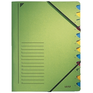 Leitz sorteermap / groen / 12 tabs